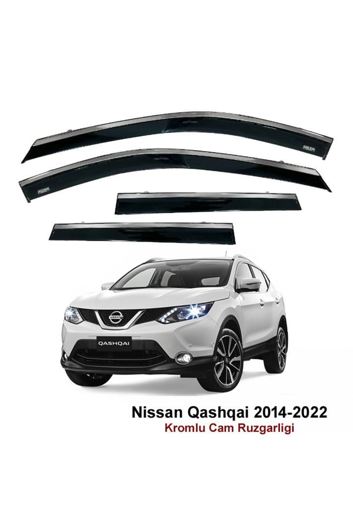 Nissan Qashqai Kromlu Cam Rüzgarlığı 2014-2022
