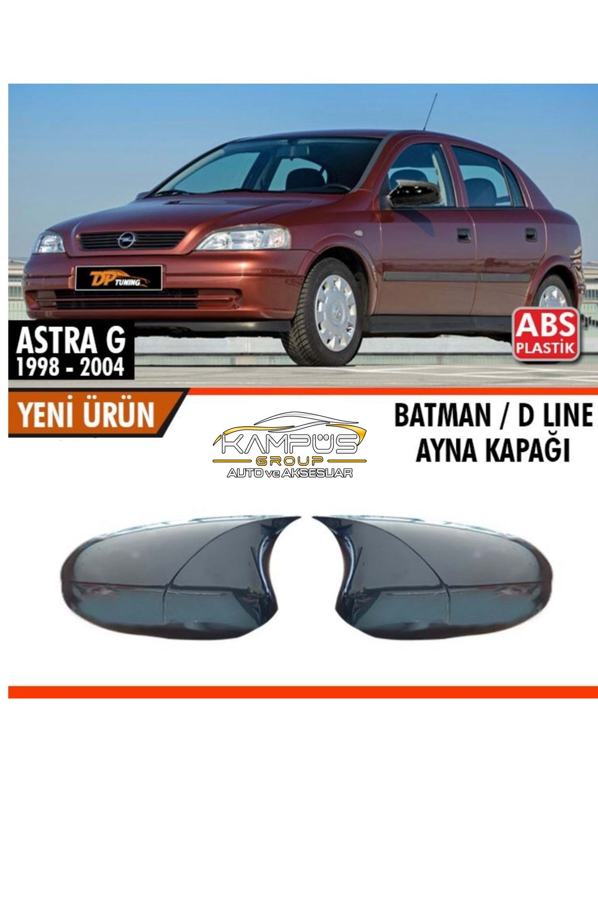 Opel Astra G (1998-2004) Uyumlu Batman Yarasa Ayna Kapağı