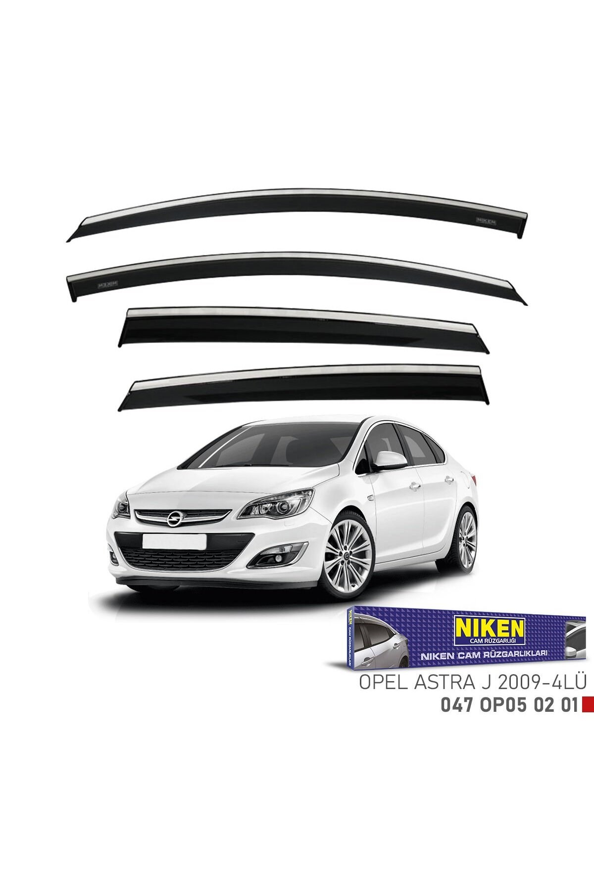 Opel astra j cam rüzgarlığı kromlu
