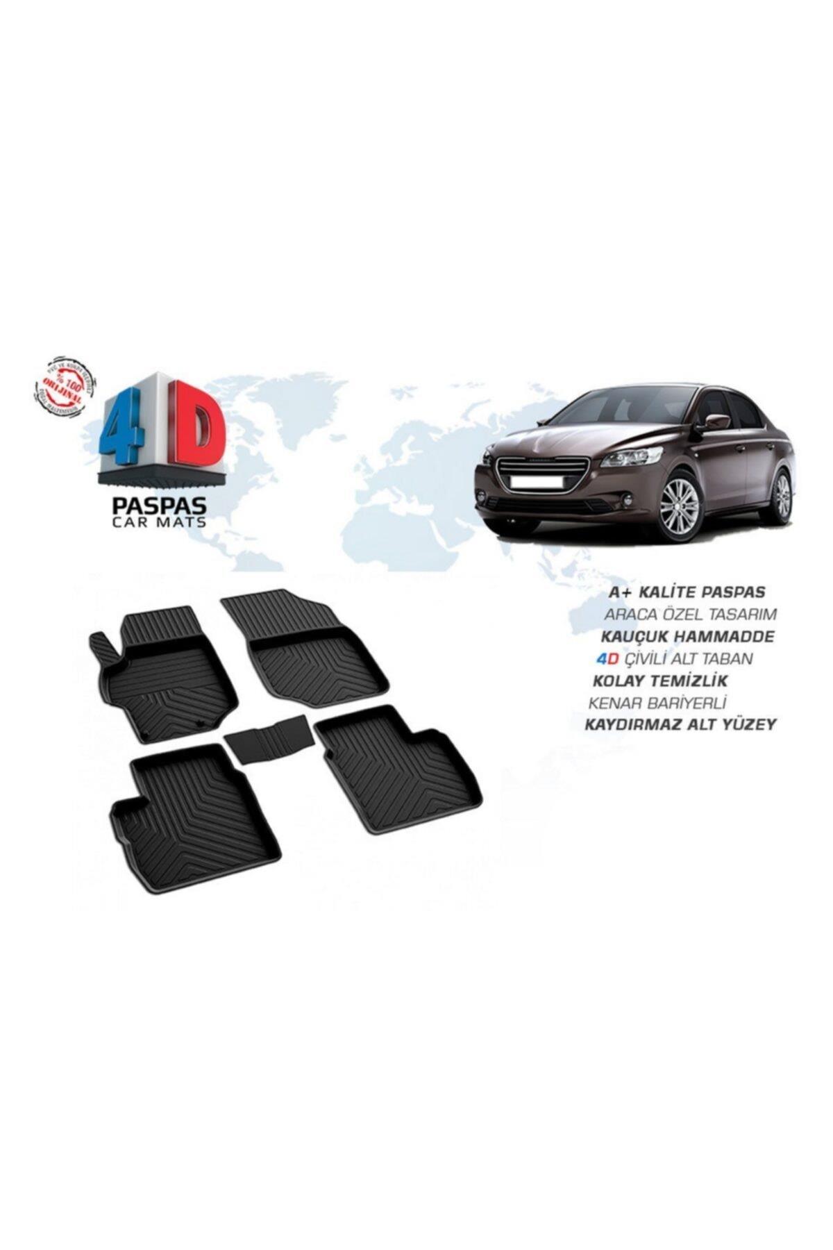 Peugeot 301 4d Paspas Siyah 2013-ve Sonrası (kokusuz)