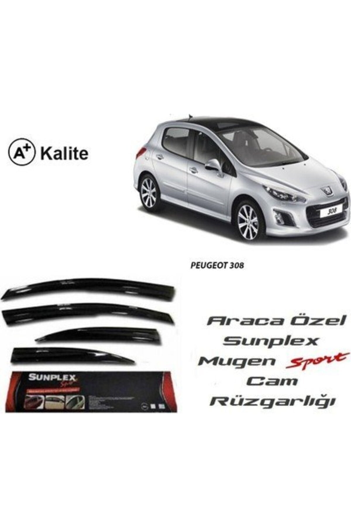 Peugeot 308 cam rüzgarlığı mugen tip
