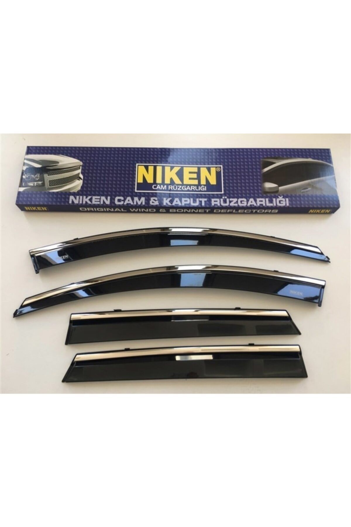 Renault Clio 4 Uyumlu Hb Kromlu Cam Rüzgarlığı Krom Rüzgarlık 2012-2019