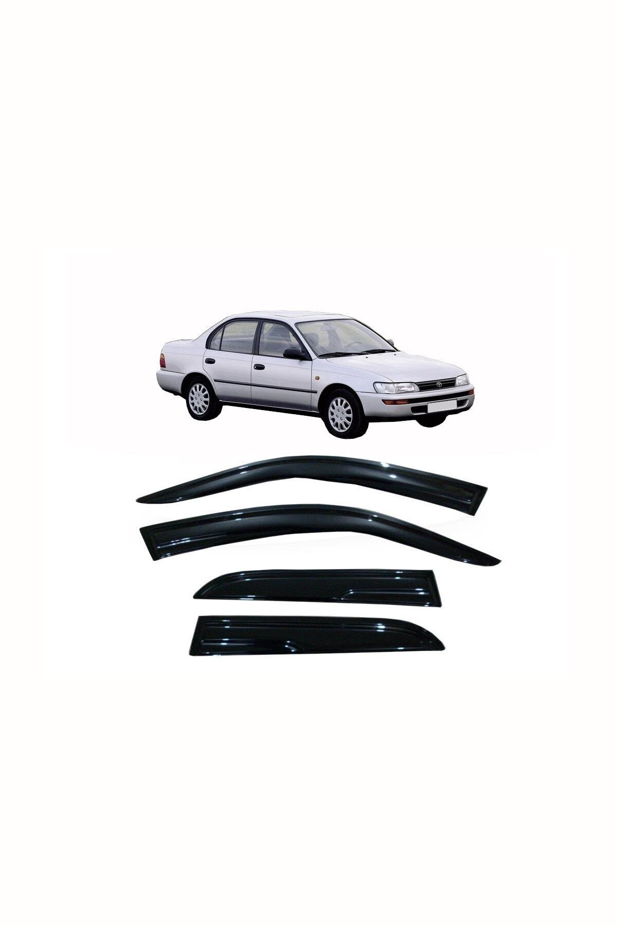 Toyota Corolla 1993-1998 Sedan Kasa Uyumlu Parlak Siyah 4 Parça  Cam Rüzgarlığı