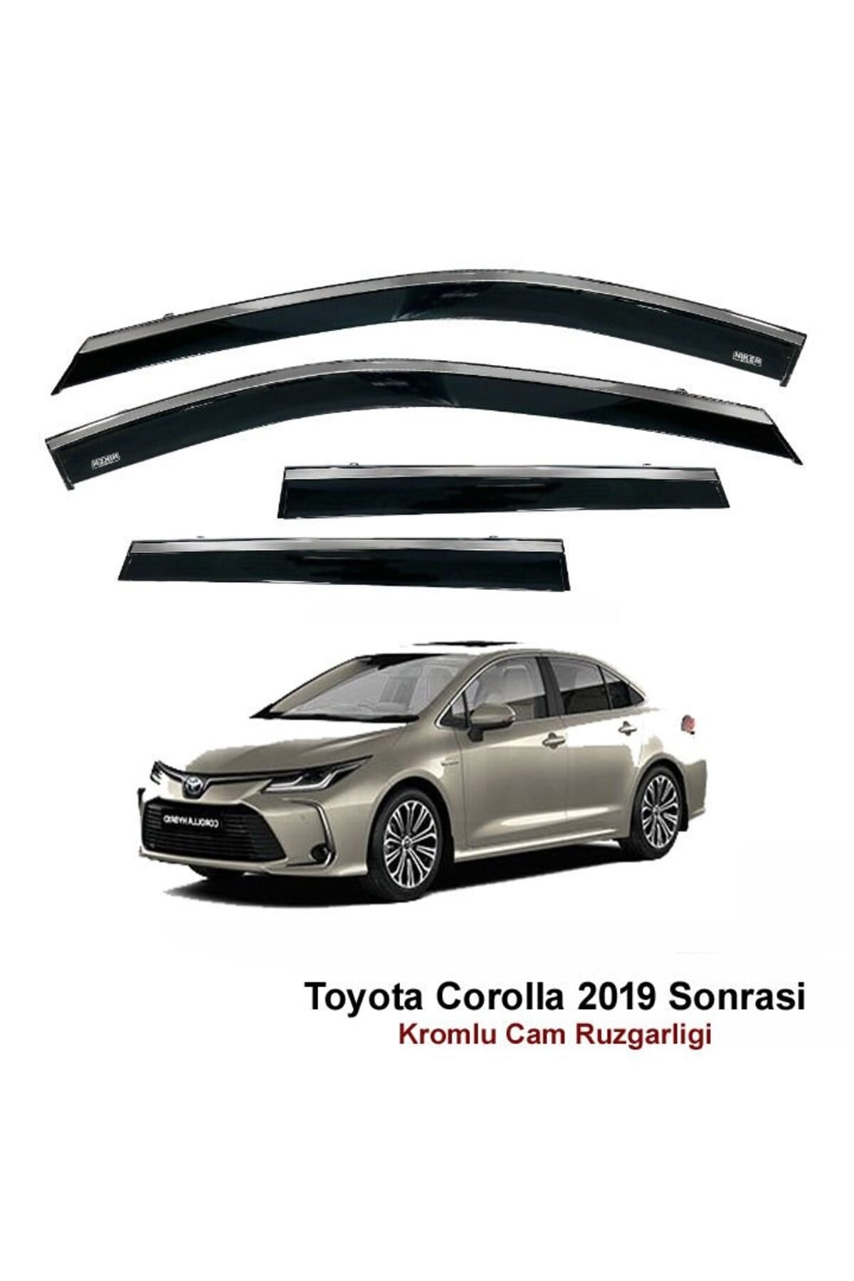 Toyota Corolla Kromlu Cam Rüzgarlığı 2019 Sonrası