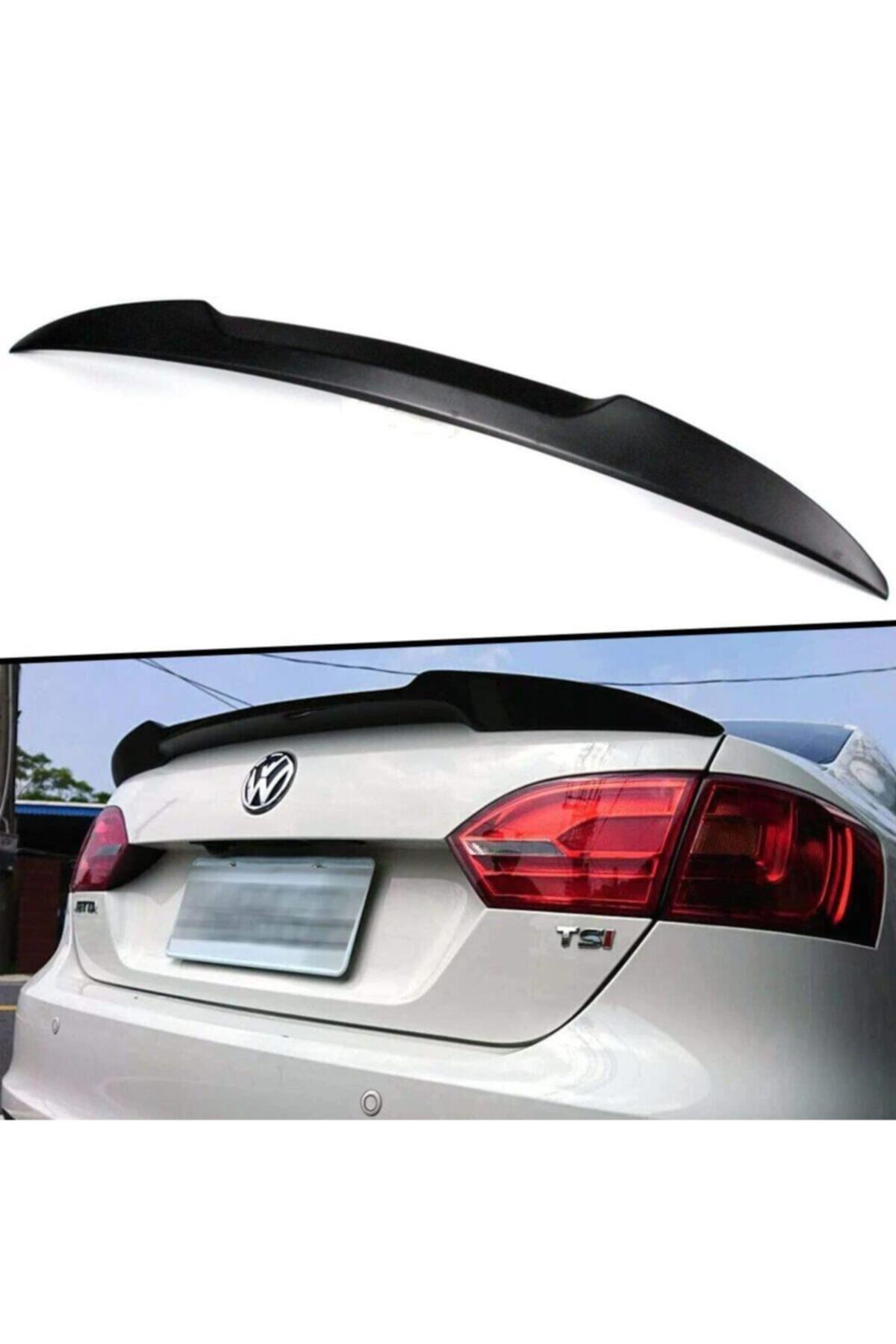 Volkswagen Jetta M4 Piona Black Uyumlu Boyalı Spoyler/spoiler