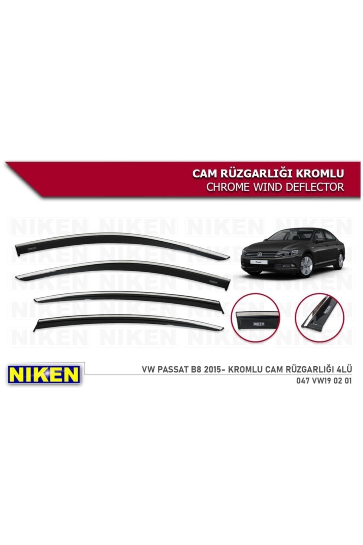 Volkswagen Passat B8 Kromlu Cam Rüzgarlığı 2015-2019 Arası