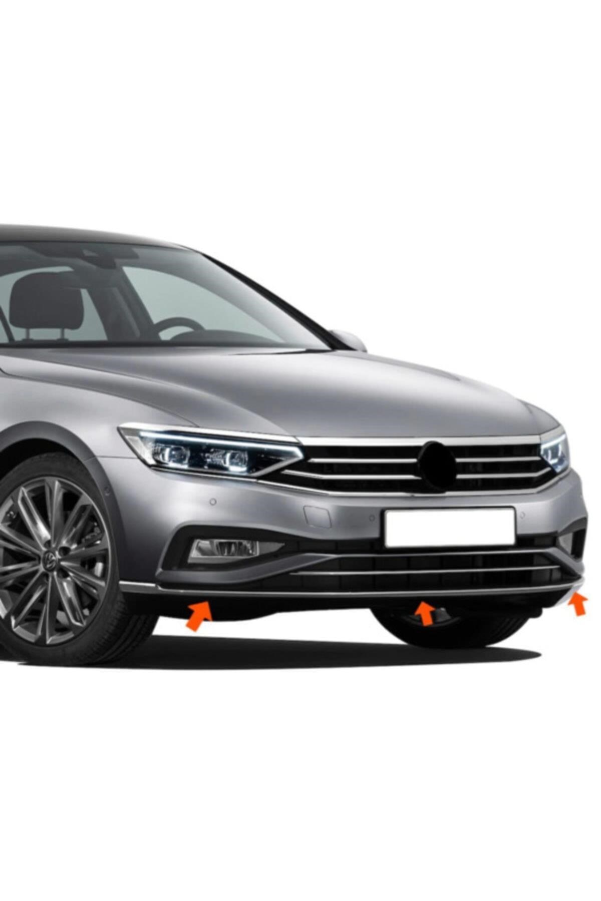 Volkswagen Passat B8.5 - Ön Tampon Alt Çıtası - 3 Prç.