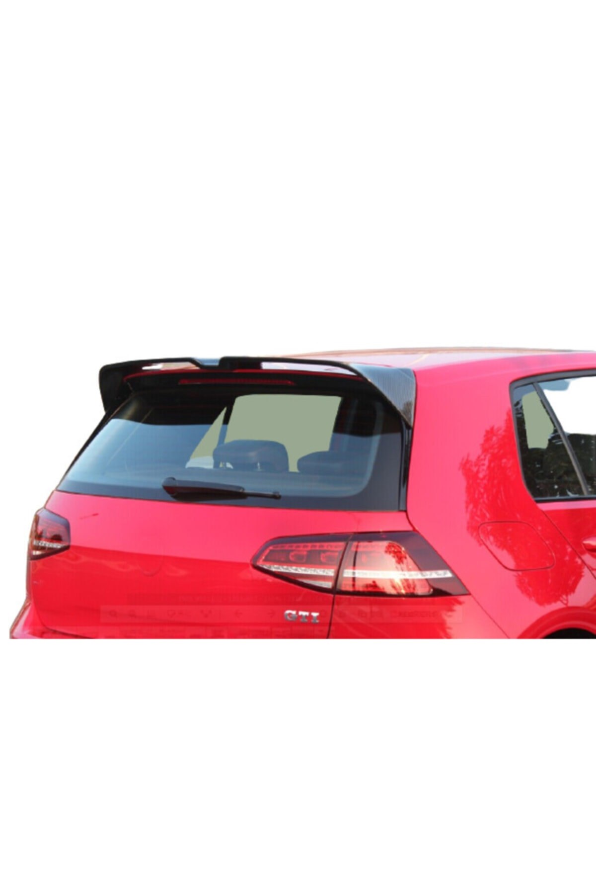 Vw Golf 7 Spoiler Spoyler 2013-2018 Parlak Siyah Boyalı