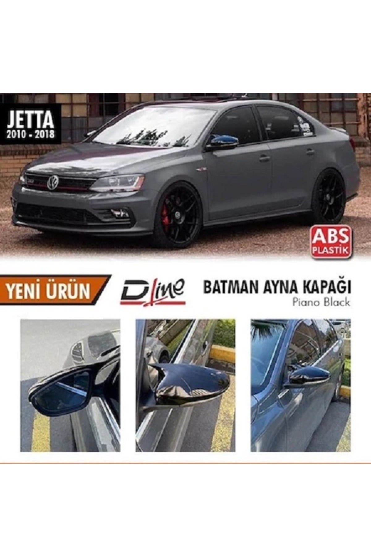 Vw Jetta 2010-2018 Arası Yarasa Batman Ayna Kapağı
