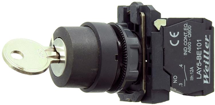 Ø22mm Plastik ( 1-0-2 ) Kalıcı Anarhtarlı Buton