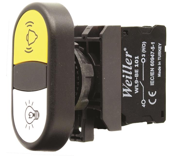 Ø22mm Plastik Alarm - Lamba İkiz Buton