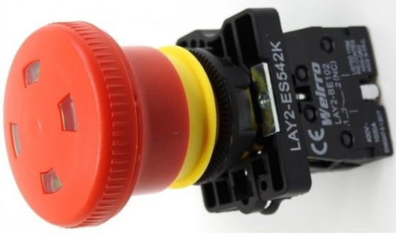 Ø40mm Plastik Kafa Pencereli Acil Stop (EMERGENCY) Butonu