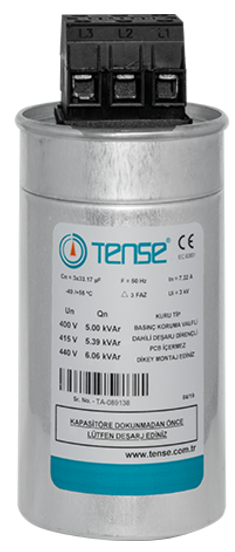 0.5 kvar/400V Trifaze kondansatör