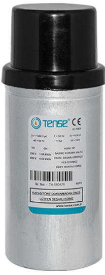 0.5 kvar/230V Monofaze kondansatör