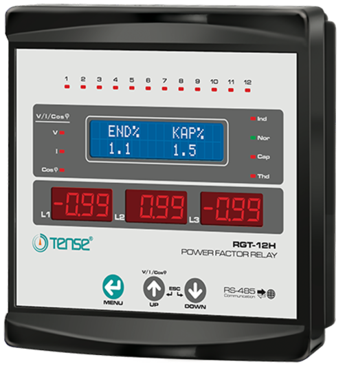 12. Kad.3 Faz ve Haberleşmeli Reaktif Güç Kontrol Rölesi 
