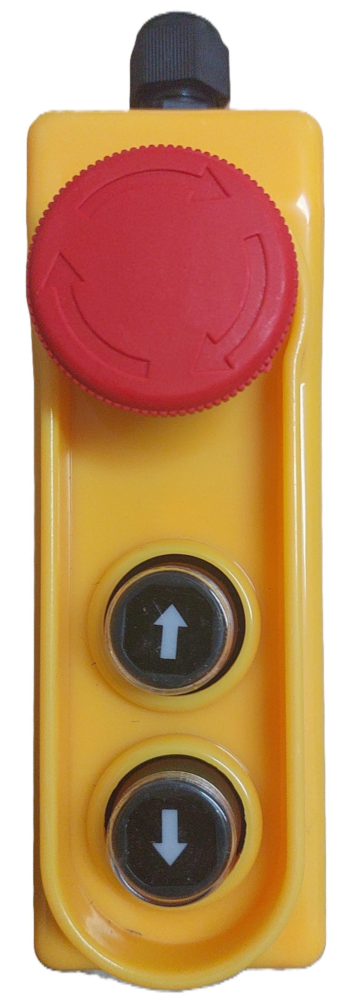 2 YÖNLÜ + ACİL STOPLU TEK HIZLI MONOFAZE VİNÇ CALASKAR KUMANDASI 25A.