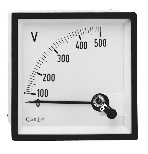 250V Analog Voltmetre 96x96mm