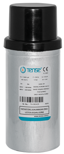7.5 kvar/230V Monofaze kondansatör