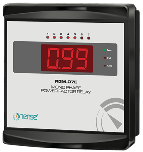 7 Kad. 1 Faz Ekonomik Tip Faz Reaktif Güç Kontrol Rölesi