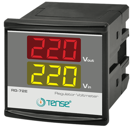 Dijital Voltmetre(Regülatörler için) 72x72mm (1-300V AC) Ekonomik Seri