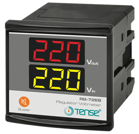 Dijital Voltmetre(Regülatörler için) 72x72mm (1-300V AC) Ekonomik Seri Buzzer Özellikli