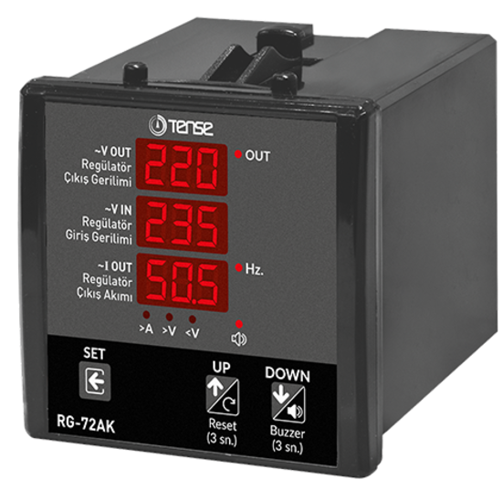 Dijital Voltmetre(Regülatörler için Servo ve Akım Kontrol) 72x72mm (1-300V AC)