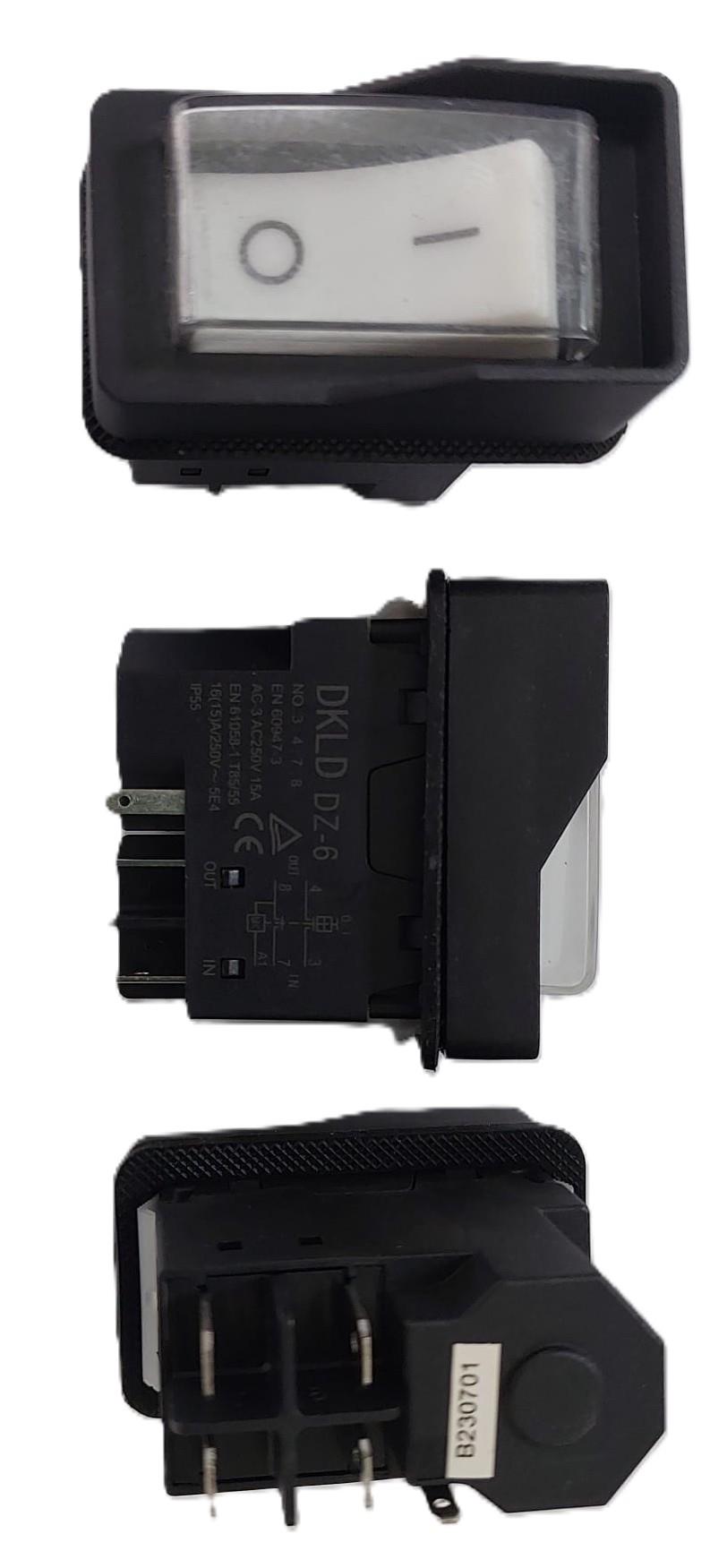 ON-OFF 5 Pinli Aşırı Yük Korumalı (Termikli) Gönye Kesme ve Makina Şalteri