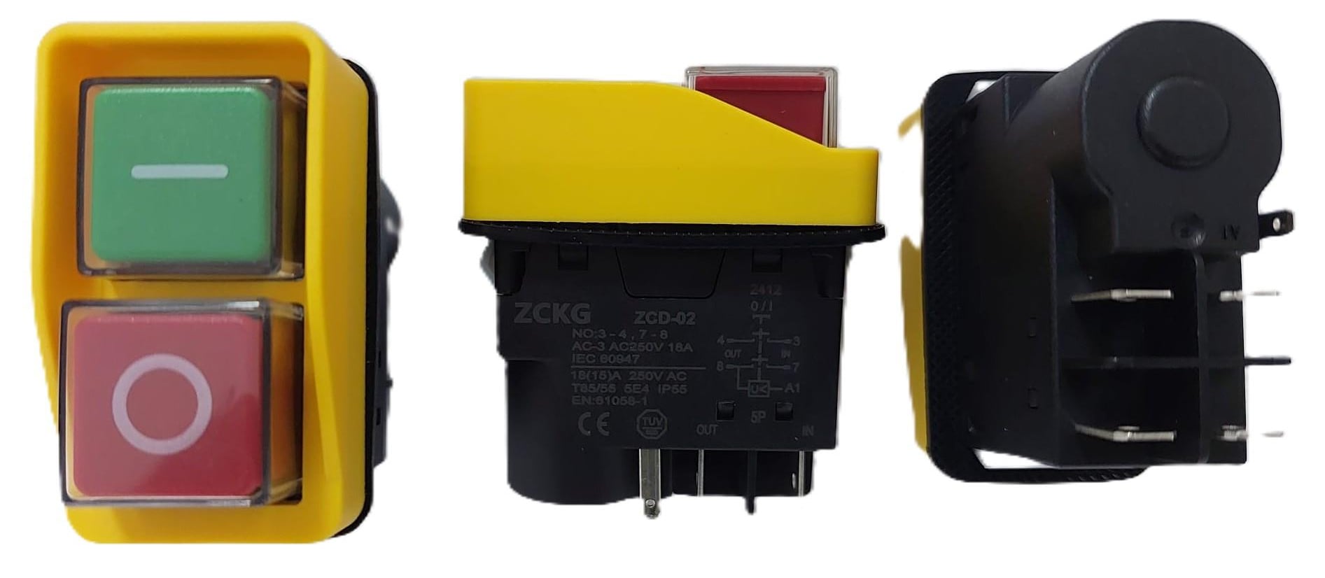 ON-OFF 5 Pinli Aşırı Yük Korumalı (Termikli) Gönye Kesme ve Makina Şalteri