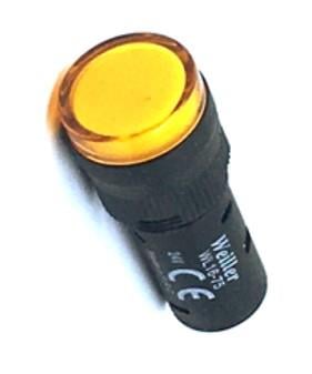 Ø16mm. Ledli Plastik Yuvarlak Sinyal Lambası