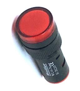 Ø16mm. Ledli Plastik Yuvarlak Sinyal Lambası