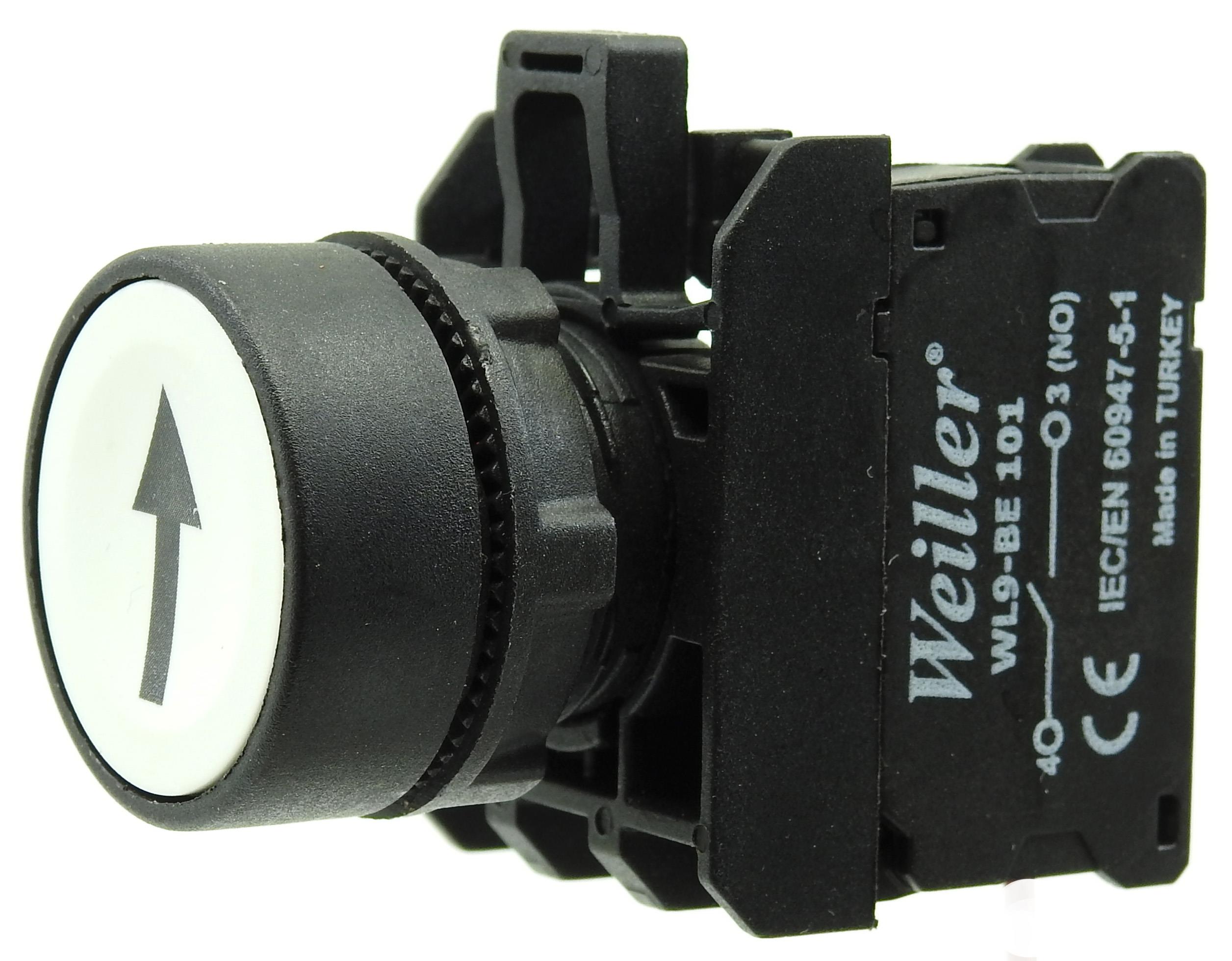 Ø22mm. Plastik İşaretli Yaylı Start Butonu