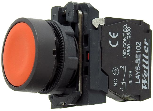 Ø22mm. Plastik Yaylı Stop Butonu