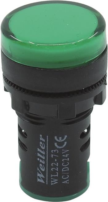 Ø22mm. Ledli Plastik Yuvarlak Sinyal Lambası