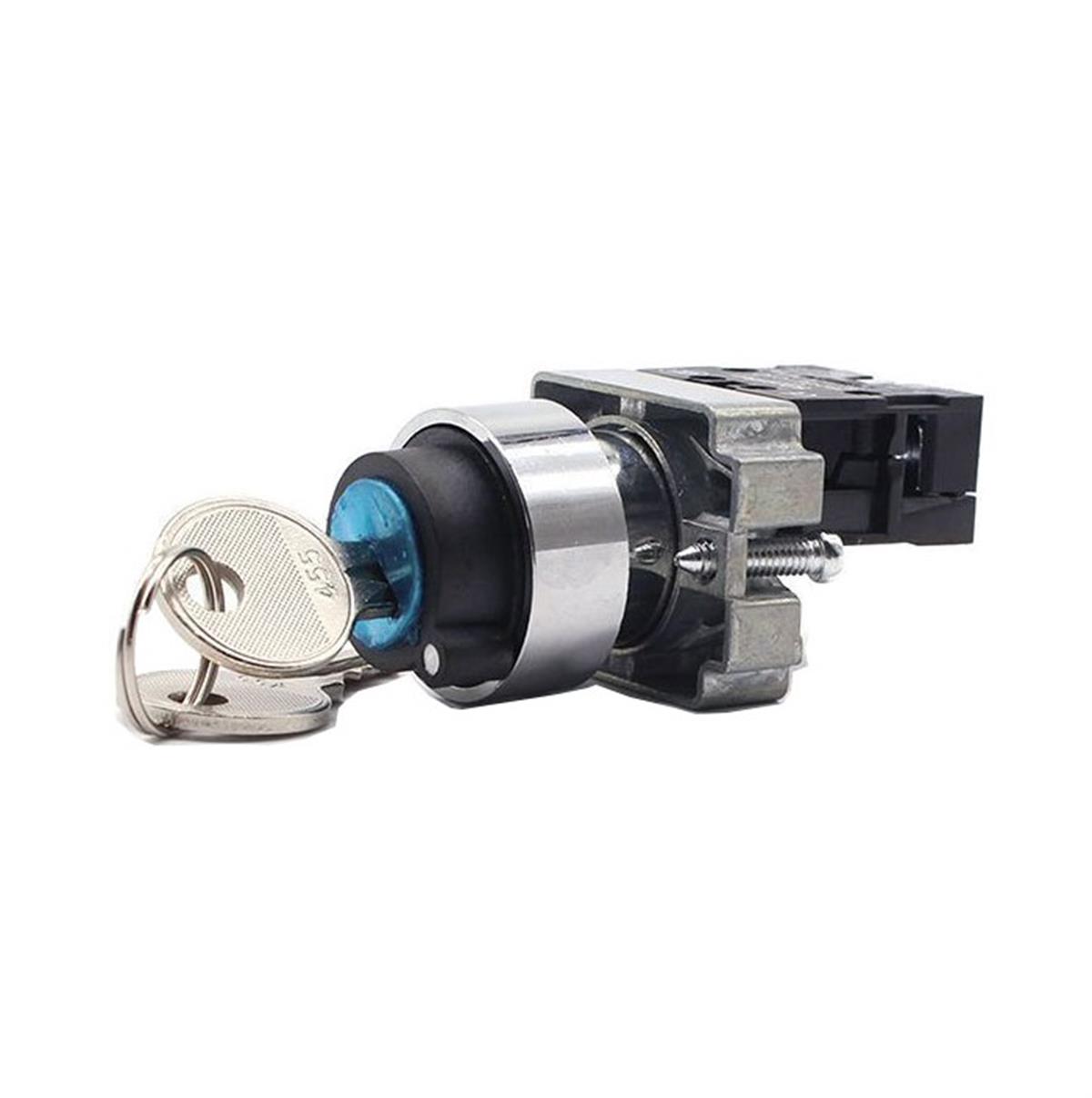 Ø22mm Metal ( 0-1 ) Kalıcı Anahtarlı Buton