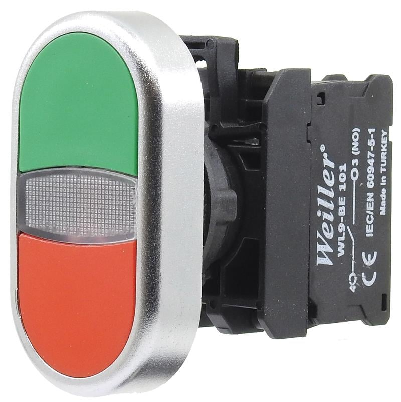Ø22mm Metal Kaplamalı İkiz Buton