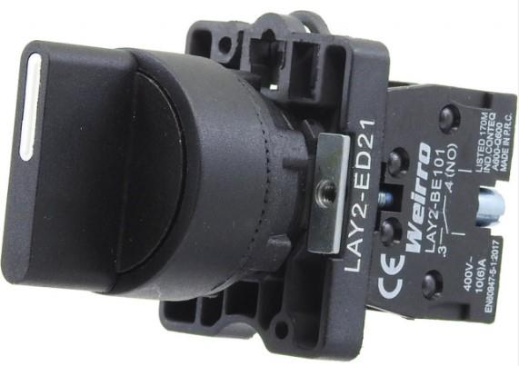 Ø22mm Plastik ( 1-0-2 ) Kayıcı (Yaylı) Mandal Buton