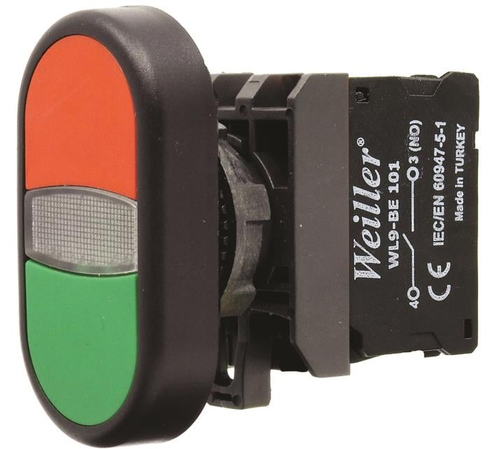 Ø22mm Plastik İkiz Buton