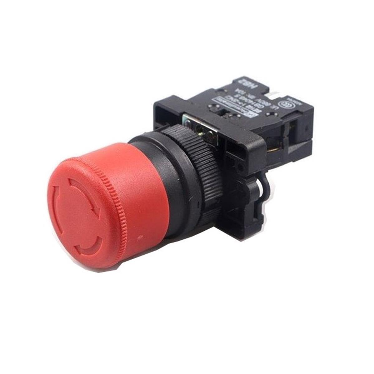 Ø30mm Plastik Kafa Acil Stop (EMERGENCY) Butonu