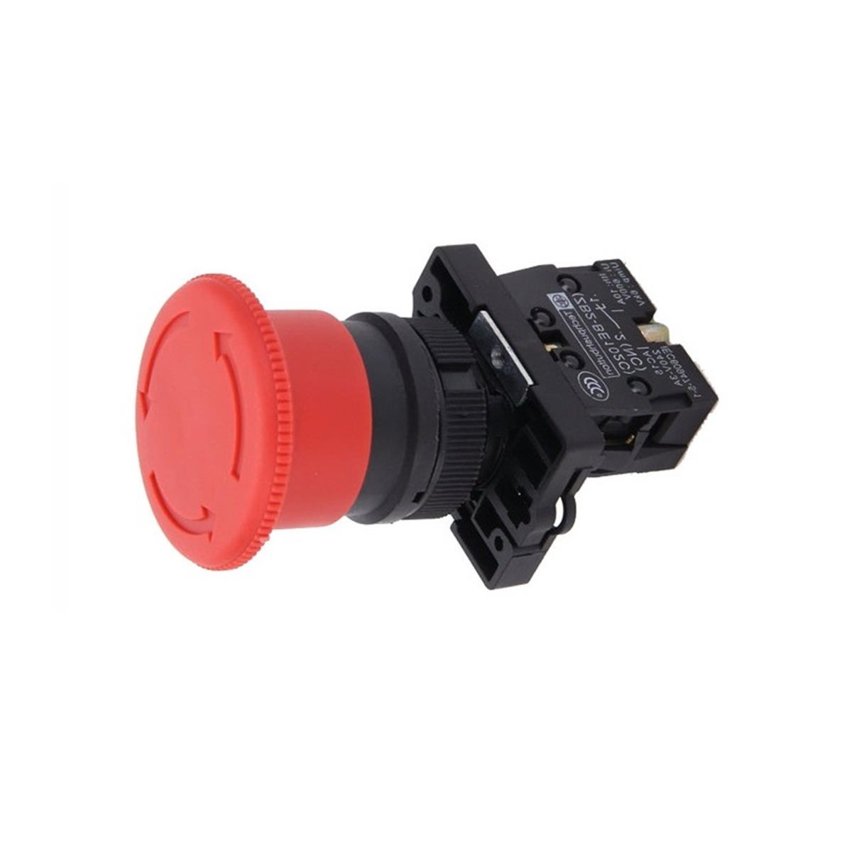 Ø40mm Plastik Kafa Acil Stop (EMERGENCY) Butonu