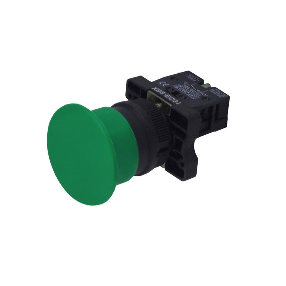 Ø40mm Plastik Kafa Mantar Yaylı Start Butonu