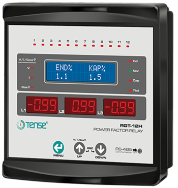 12. Kad.3 Faz ve Haberleşmeli Reaktif Güç Kontrol Rölesi 