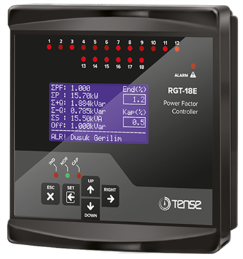 18 Kad. 3 Faz Reaktif Güç Kontrol Rölesi,Jeneratör Kompanzasyon 