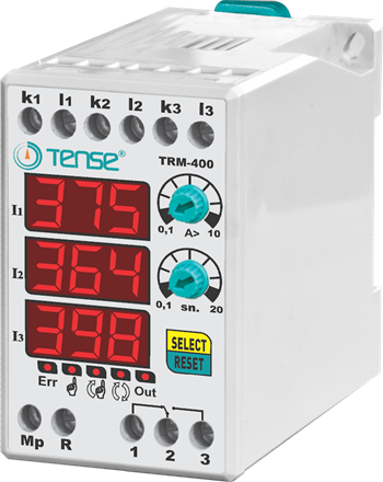 290-400A ARASI AYARLI,AKIM TRAFOSU (K-L) BAĞLANTILI ,DİJİTAL TERMİK RÖLESİ