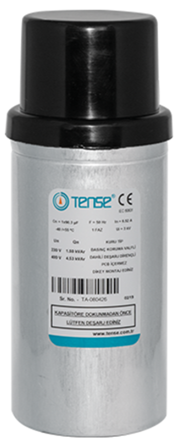 5 kvar/230V Monofaze kondansatör