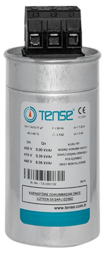 5 kvar/525V Trifaze kondansatör