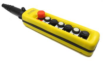 6 YÖNLÜ + ACİL STOPLU ÇİFT HIZLI MEKANİK KİLİTLİ VİNÇ CALASKAR KUMANDASI