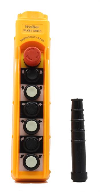 6 YÖNLÜ + ACİL STOPLU TEK HIZLI MEKANİK KİLİTLİ VİNÇ CALASKAR KUMANDASI