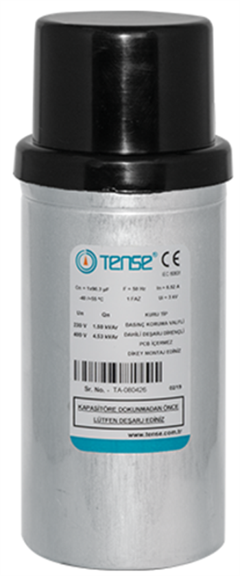 7.5 kvar/230V Monofaze kondansatör