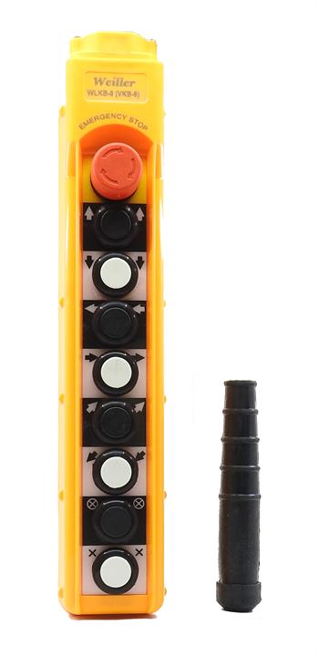 8 YÖNLÜ + ACİL STOPLU TEK HIZLI MEKANİK KİLİTLİ VİNÇ CALASKAR KUMANDASI