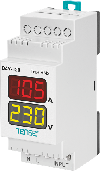 Dijital Voltmetre&Ampermetre DIN Kutu (100A Direkt)